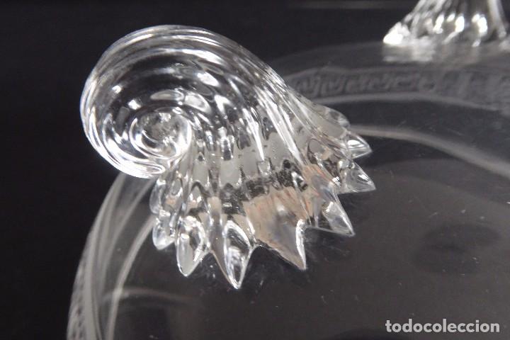 Antig&uuml;edades: DELICADO CENTRO DE CRISTAL TALLADO A MANO - Foto 3