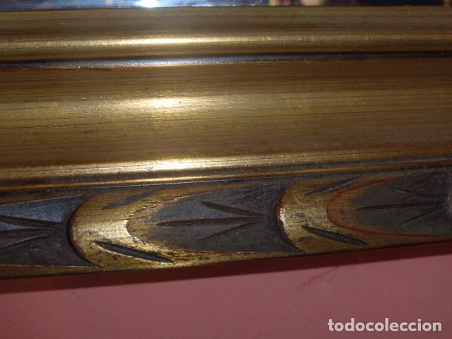 Antig&uuml;edades: ESPEJO CON MARCO DE MADERA DORADO. - Foto 3