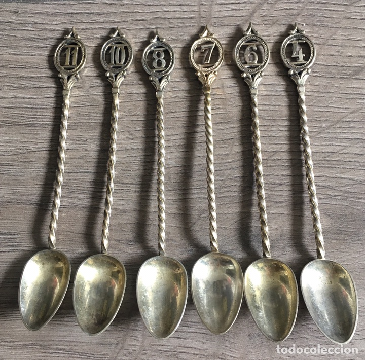 Antig&uuml;edades: 6 ANTIGUAS CUCHARAS XIX - Foto 1