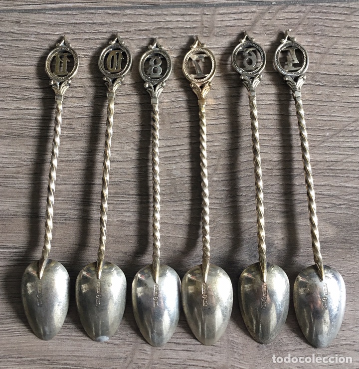 Antig&uuml;edades: 6 ANTIGUAS CUCHARAS XIX - Foto 2