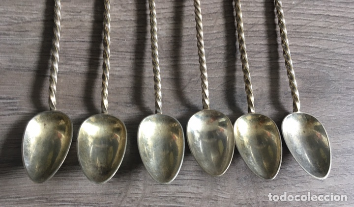 Antig&uuml;edades: 6 ANTIGUAS CUCHARAS XIX - Foto 5