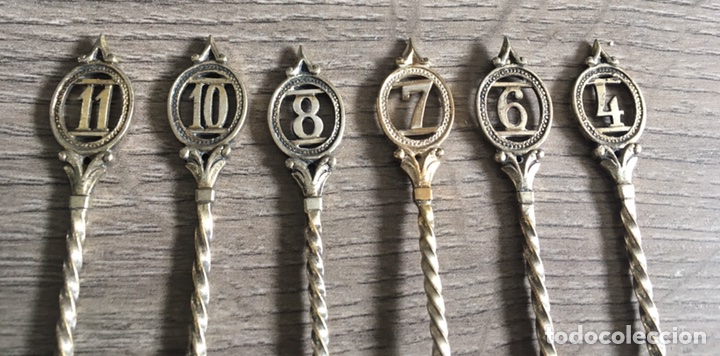Antig&uuml;edades: 6 ANTIGUAS CUCHARAS XIX - Foto 7