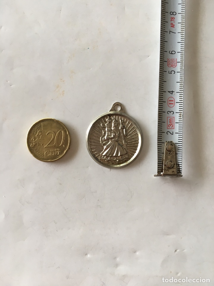 Antig&uuml;edades: Medalla en Aluminio &rdquo;San Crist&oacute;bal&rdquo; (h.1950?) - Foto 1