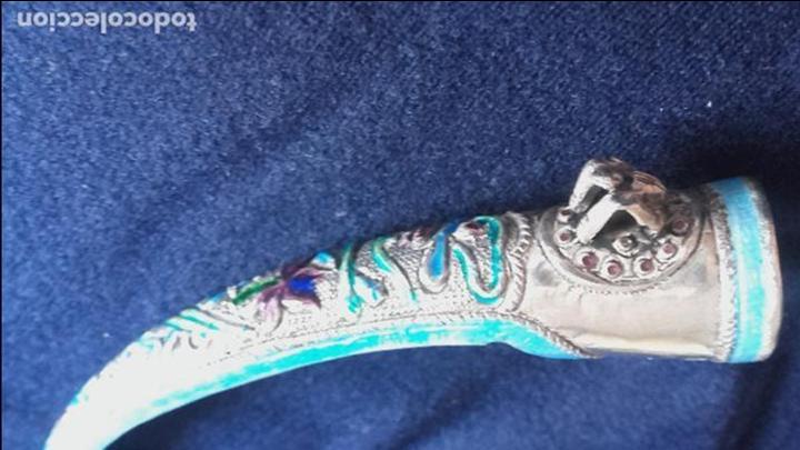 Antig&uuml;edades: Funda de u&ntilde;a de plata esmaltada china - Foto 1