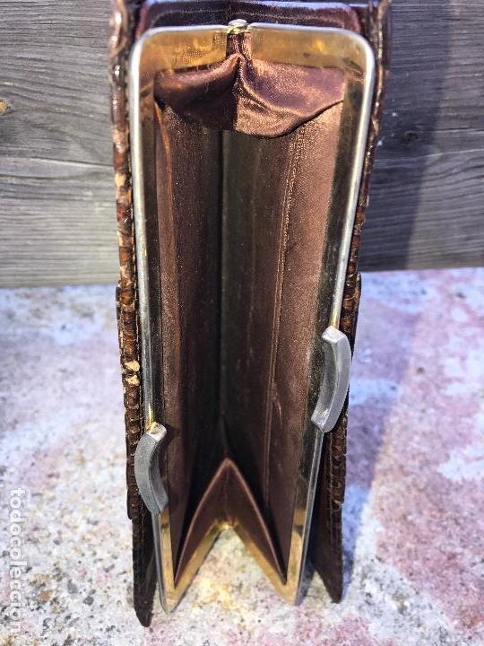 Antig&uuml;edades: Cartera piel, cocodrilo, - Foto 2