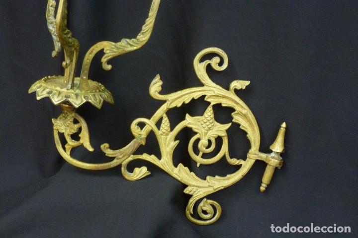Antig&uuml;edades: APLIQUE DE BRONCE DE FAROLA - Foto 4