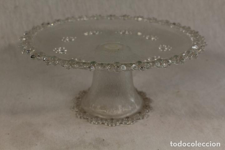 Antig&uuml;edades: frutero centro de mesa en cristal soplado - Foto 3