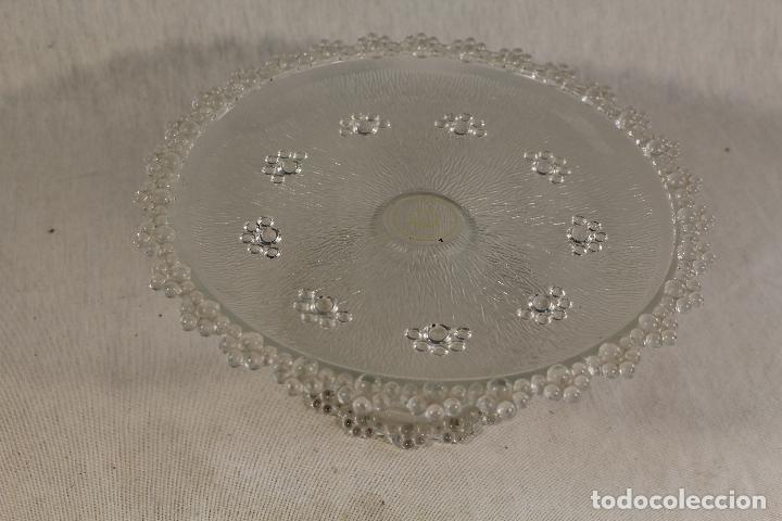 Antig&uuml;edades: frutero centro de mesa en cristal soplado - Foto 4
