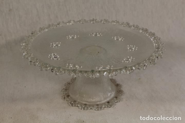 Antig&uuml;edades: frutero centro de mesa en cristal soplado - Foto 5