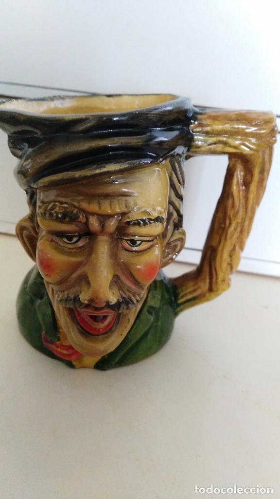Antig&uuml;edades: JARRA CON FORMA DE BUSTO, CARA ROSTRO, HECHA Y PINTADA A MANO. - Foto 1