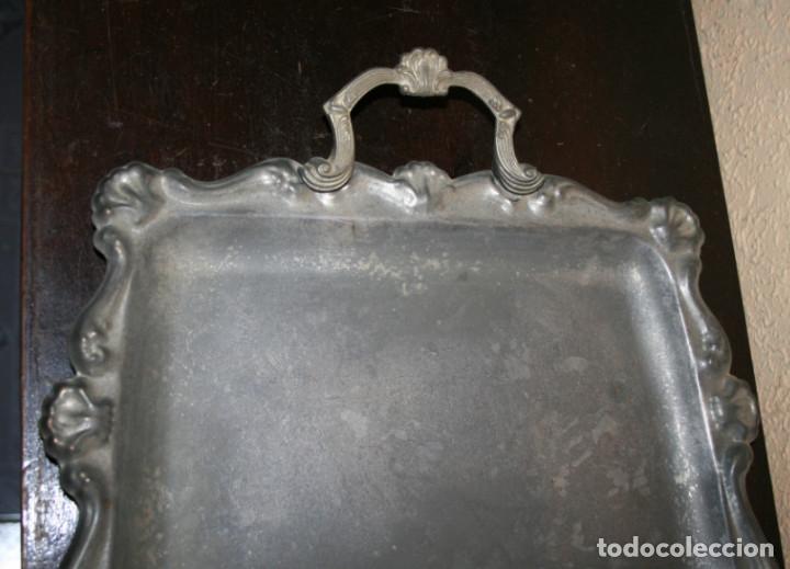 Antig&uuml;edades: ANTIGUA BANDEJA PLATEADA - Foto 2