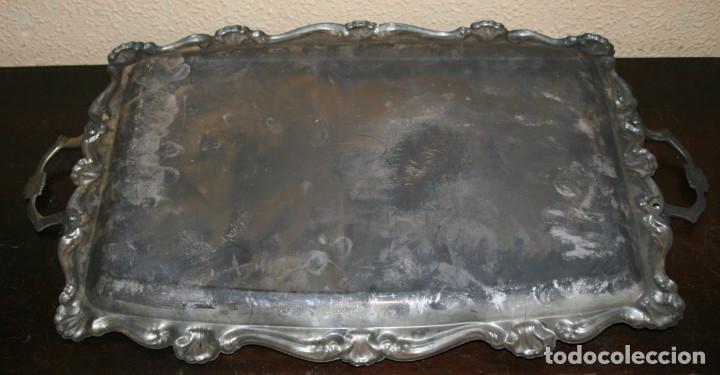Antig&uuml;edades: ANTIGUA BANDEJA PLATEADA - Foto 5