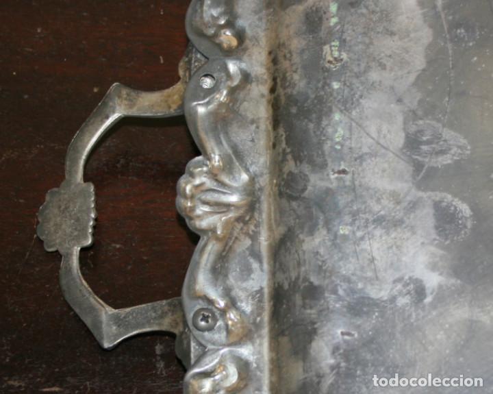 Antig&uuml;edades: ANTIGUA BANDEJA PLATEADA - Foto 6