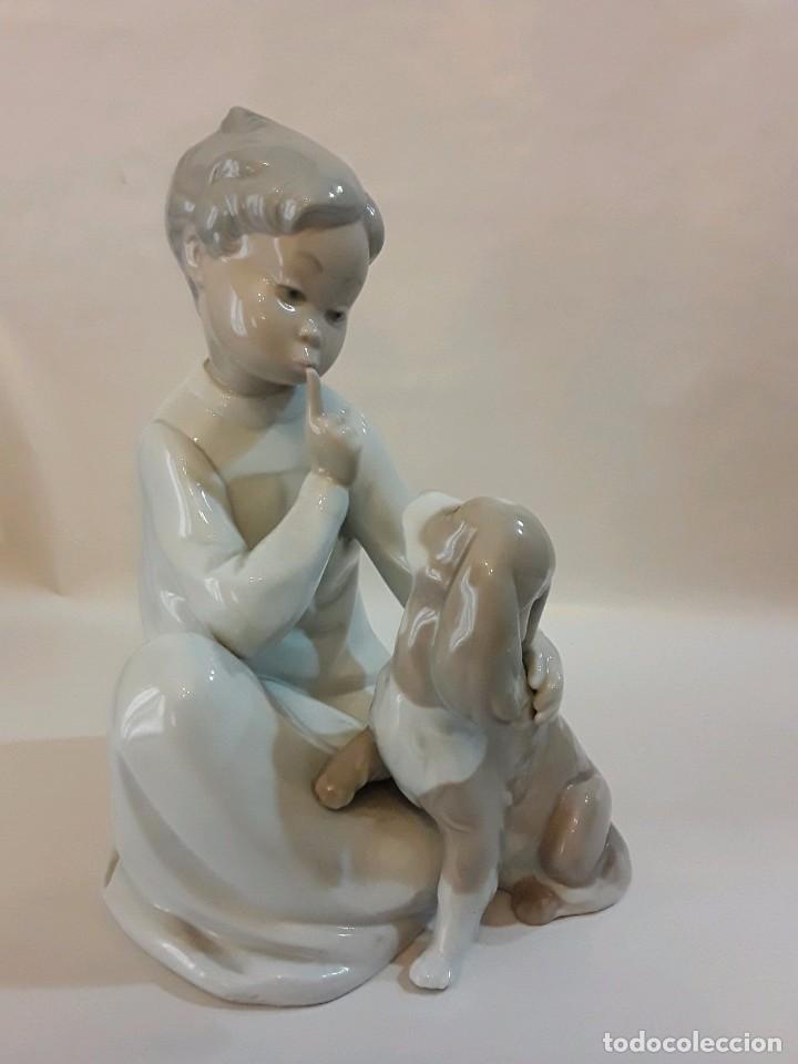 Antig&uuml;edades: NI&Ntilde;O CON PERRO LLADRO - CODIGO 01014522 - Foto 6