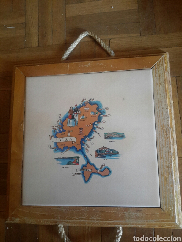 Antig&uuml;edades: Azulejo  enmarcado  de Ibiza - Foto 1