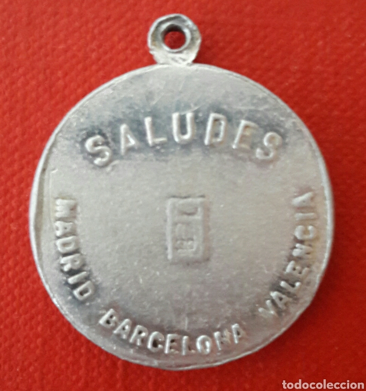 Antig&uuml;edades: Medalla de aluminio San Cristobal - Foto 2