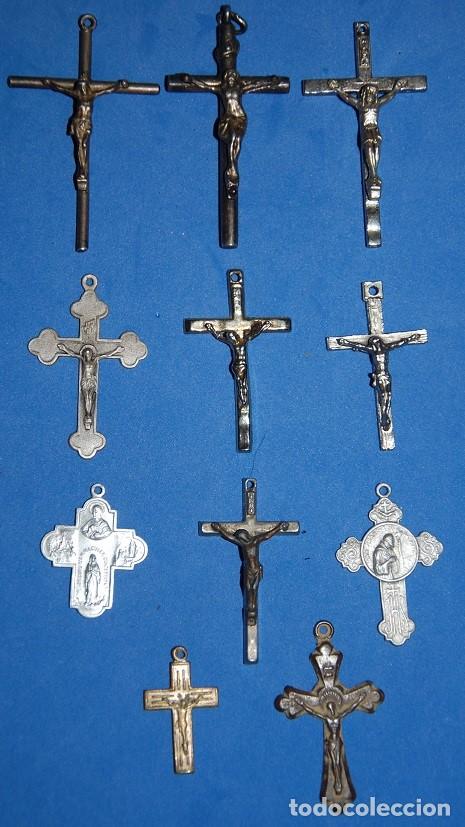 Antig&uuml;edades: LOTE DE 11 CRUCES PECTORALES - Foto 1