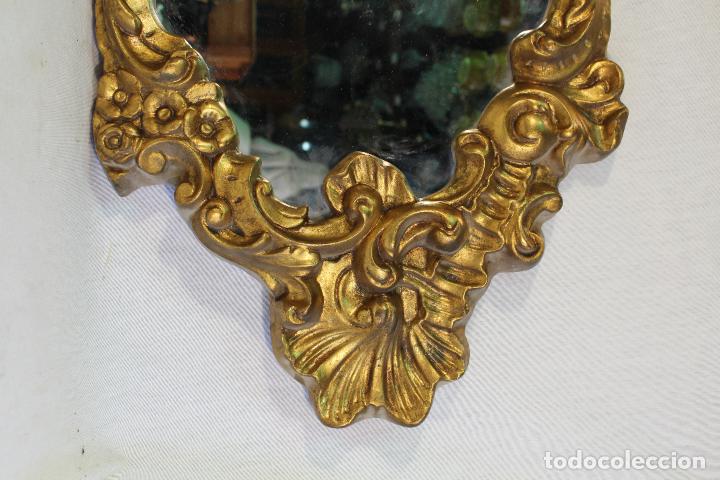 Antig&uuml;edades: espejo en resina dorada - Foto 5