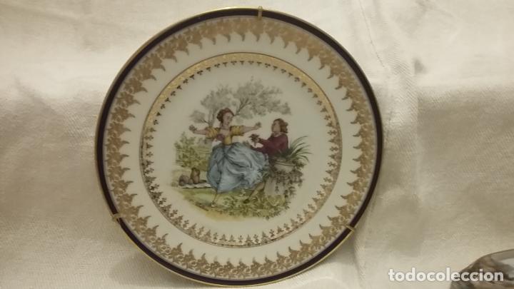 Antig&uuml;edades: Plato decoraci&oacute;n de Limoges, Francia. - Foto 4