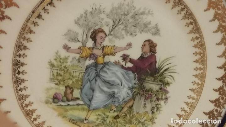 Antig&uuml;edades: Plato decoraci&oacute;n de Limoges, Francia. - Foto 5