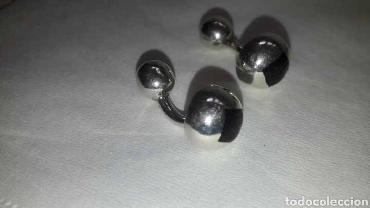 Antig&uuml;edades: Preciosos gemelos plata 925 - Foto 2
