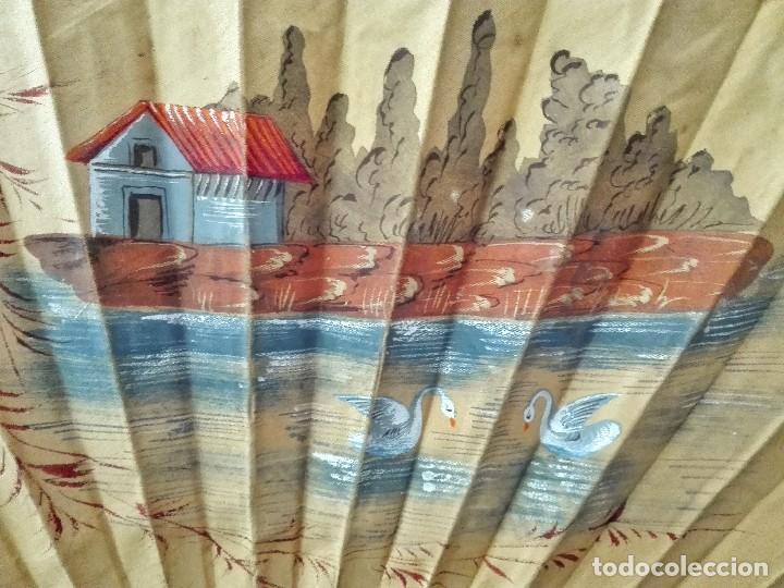 Antig&uuml;edades: ABANICO ANTIGUO GRANDE - Foto 2