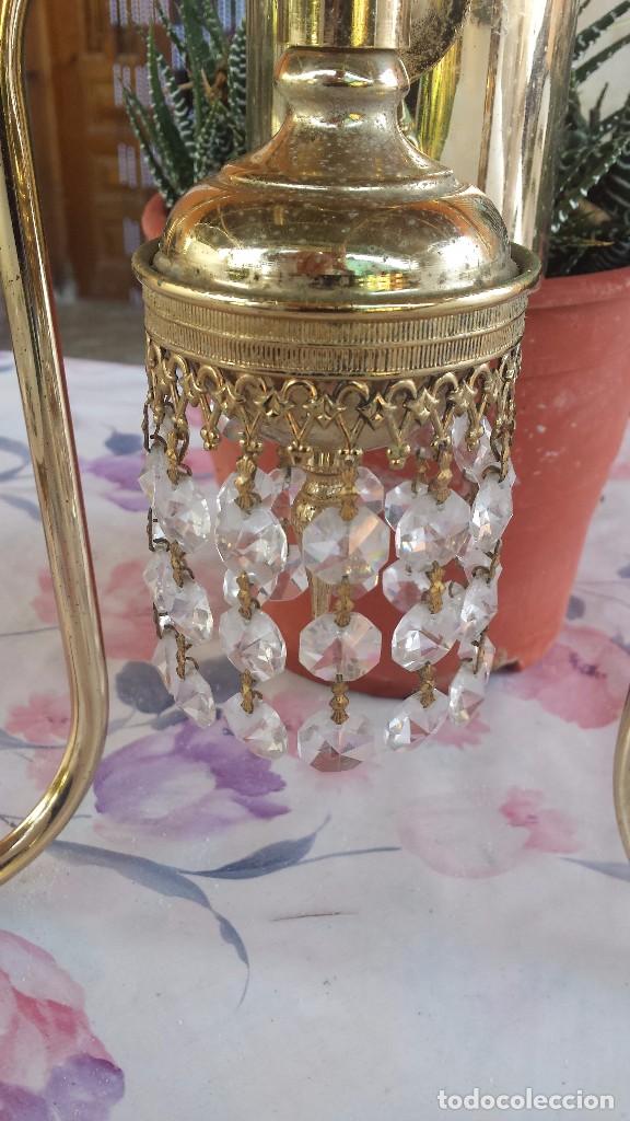 Antig&uuml;edades: antiguo aplique con cristales - Foto 2