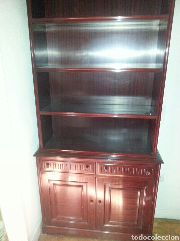 Antig&uuml;edades: Mueble librer&iacute;a con cajones y puertas - Foto 1
