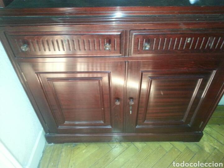 Antig&uuml;edades: Mueble librer&iacute;a con cajones y puertas - Foto 2