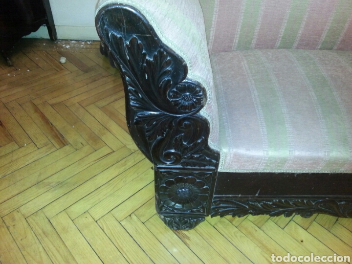Antig&uuml;edades: Sofa isabelino - Foto 2