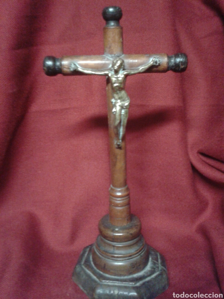 Antig&uuml;edades: CRUCIFIJO DE MESA - Foto 2