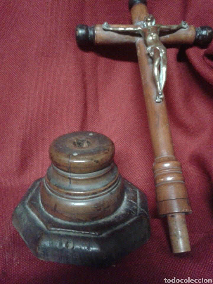 Antig&uuml;edades: CRUCIFIJO DE MESA - Foto 5