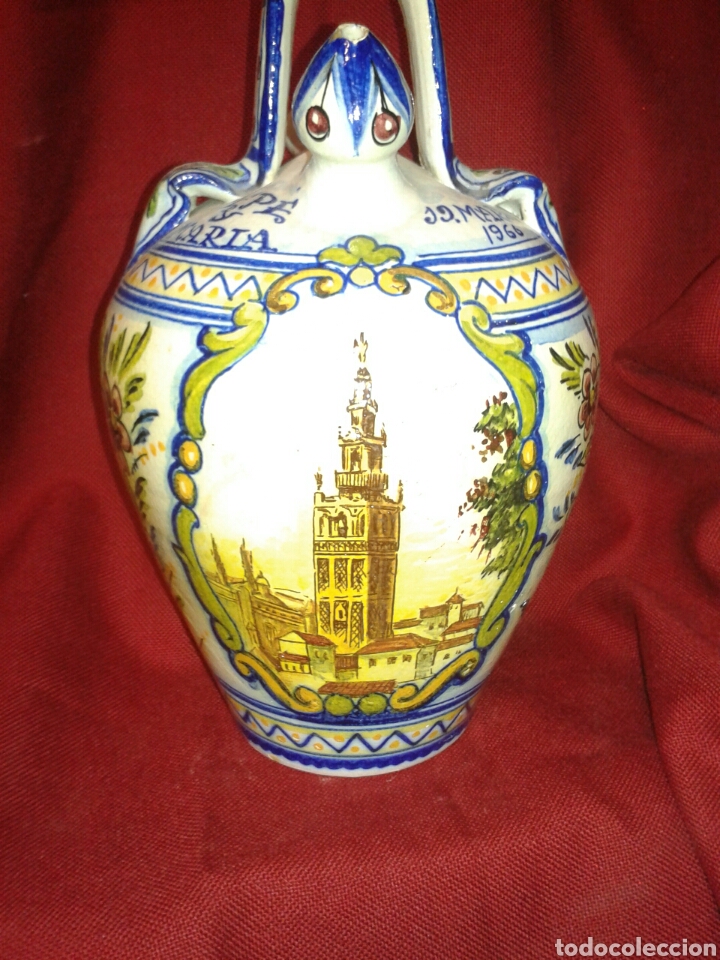 Antig&uuml;edades: BUCARO CERAMICA TRIANA - Foto 3