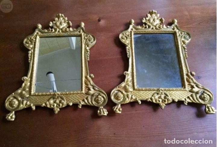 Antig&uuml;edades: Pareja marcos bronce - Foto 1
