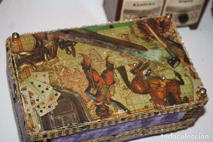 Antig&uuml;edades: antiguo cofre o baul a cuerda - Foto 6