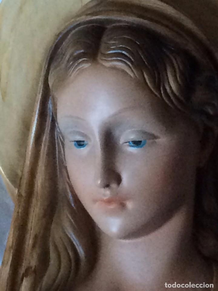 Antig&uuml;edades: PRECIOSA VIRGEN EN RELIEVE , POLICROMADA - Foto 2