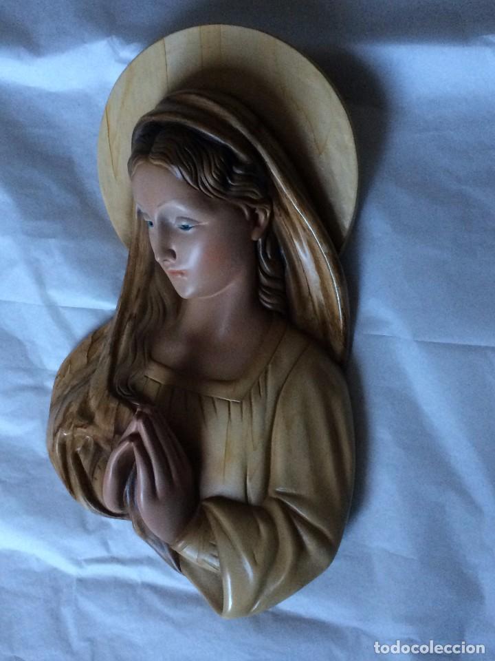 Antig&uuml;edades: PRECIOSA VIRGEN EN RELIEVE , POLICROMADA - Foto 3