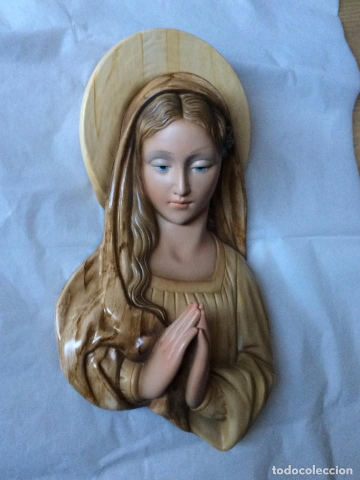 Antig&uuml;edades: PRECIOSA VIRGEN EN RELIEVE , POLICROMADA - Foto 4