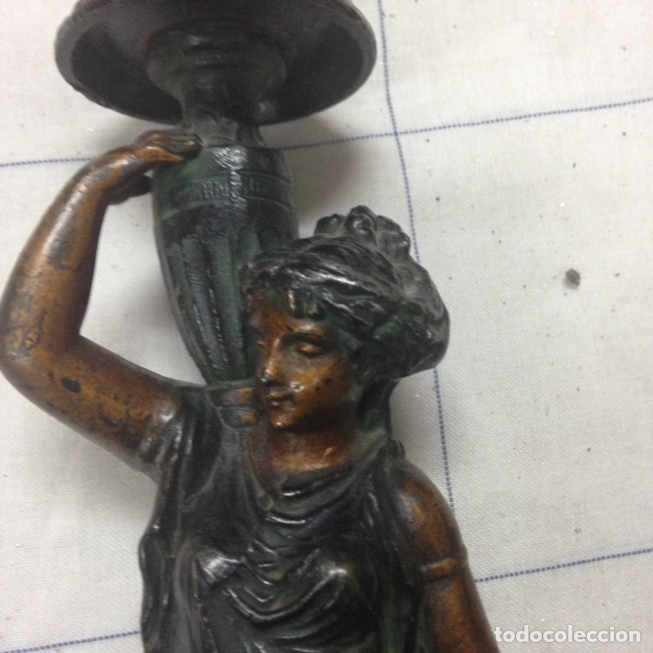 Antig&uuml;edades: Pareja de candelabros - Foto 13