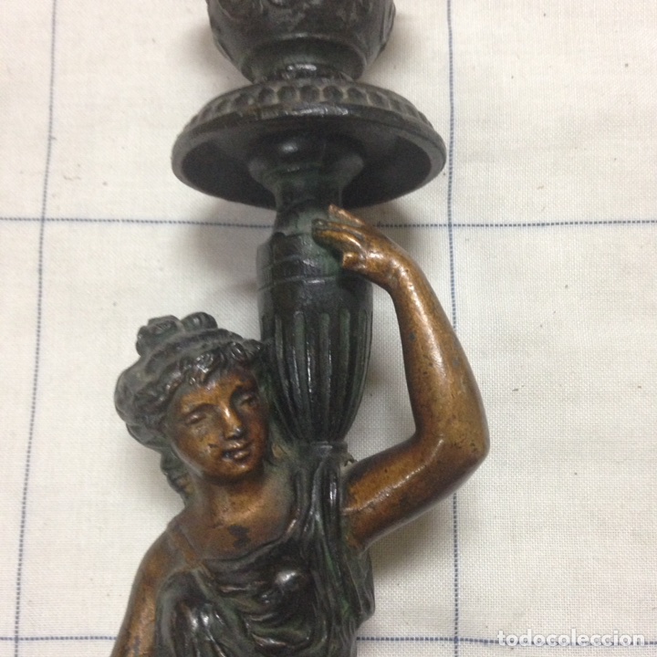 Antig&uuml;edades: Pareja de candelabros - Foto 16
