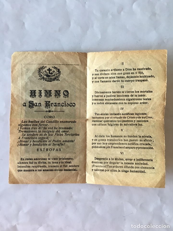 Antig&uuml;edades: &rdquo;Himno a San Francisco de As&iacute;s&rdquo; (h.1940?) - Foto 2