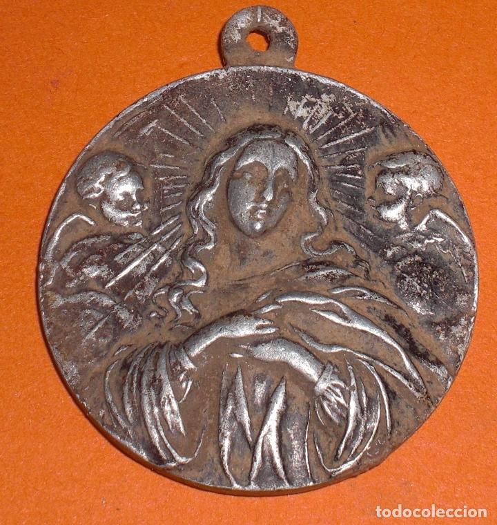 Antig&uuml;edades: Gran Medalla Aluminio Virgen - Foto 1