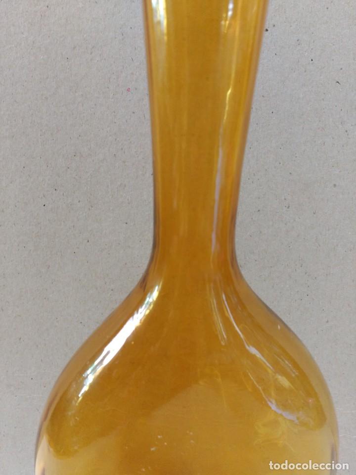 Antig&uuml;edades: JARRON DE CRISTAL COLOR AMBAR - Foto 11