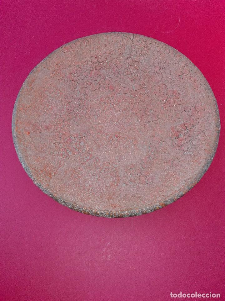 Antig&uuml;edades: PLATO DE GRES CRAQUELADO, FIRMAD - A. LOJUN - Foto 1