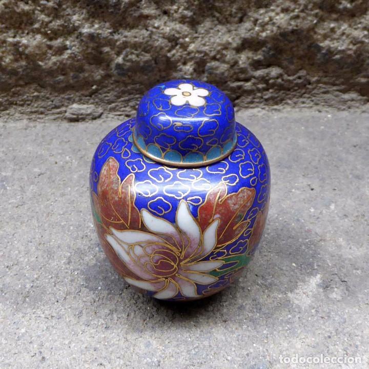 Antig&uuml;edades: Peque&ntilde;o Tibor en Cloisonne - Foto 2