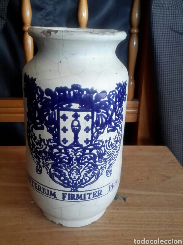 Antig&uuml;edades: Albarelo  antiguo  sigloXIX - Foto 1