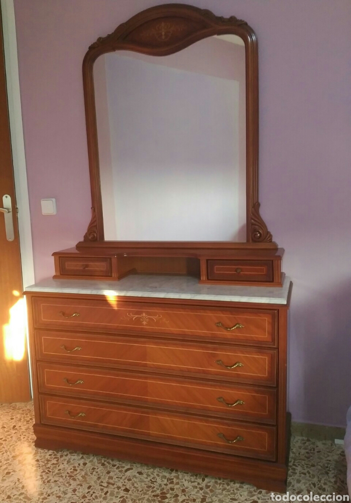 Antig&uuml;edades: CONJUNTO CL&Aacute;SICO: TOCADOR Y MESITAS - Foto 2