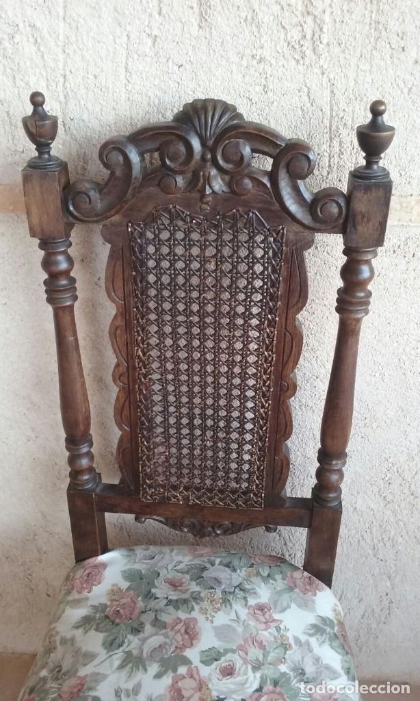 Antig&uuml;edades: ANTIGUA MESA Y SILLERIA - Foto 3