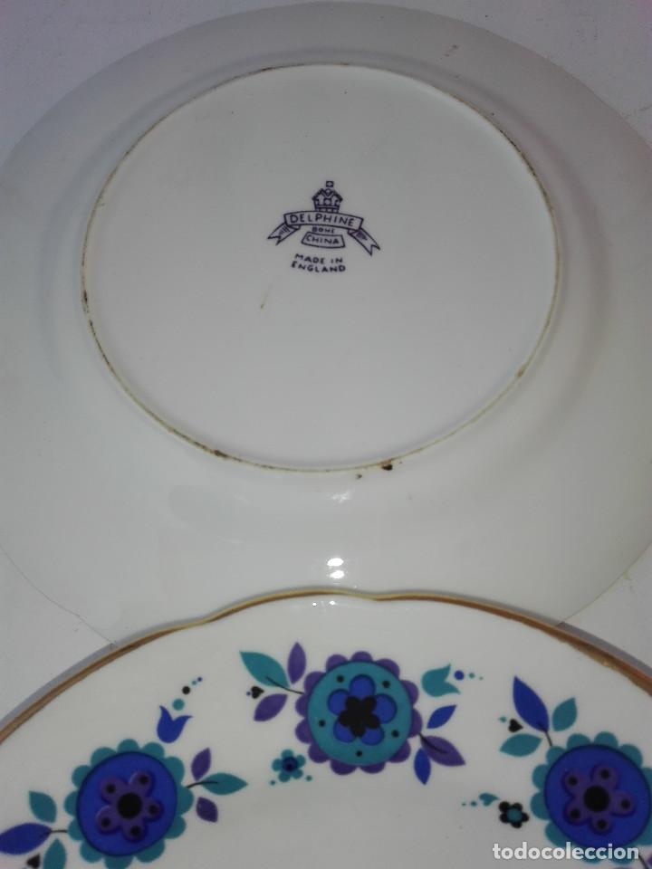Antig&uuml;edades: DOS PLATITOS LOZA - DELPHINE - Foto 2