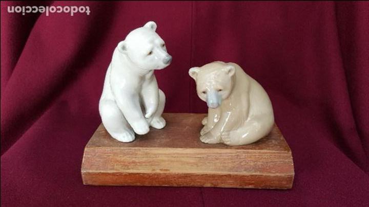 Antig&uuml;edades: PAREJA DE OSOS DE LLADR&Oacute; - Foto 1